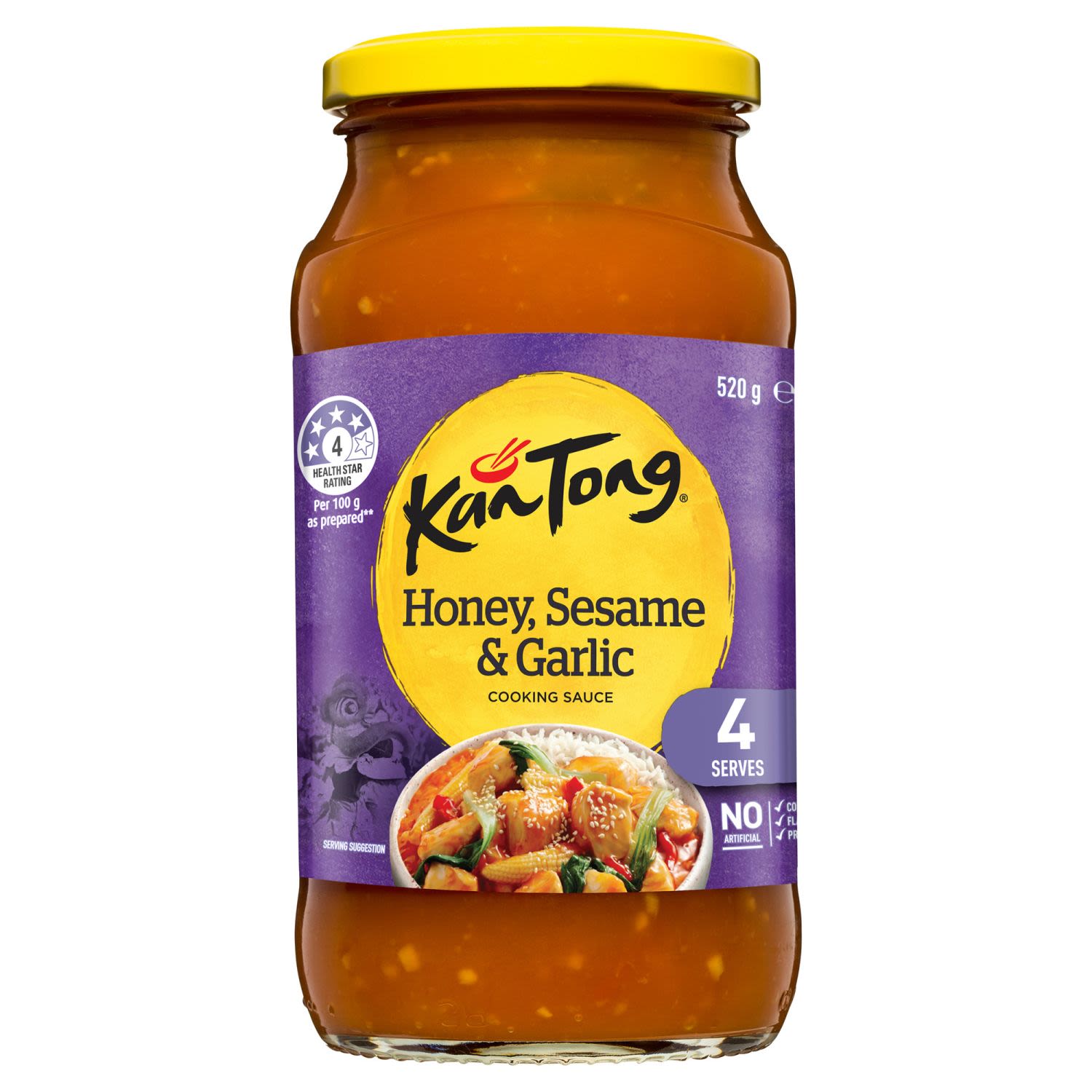 Kan Tong Stir Fry Sauce Honey, Sesame & Garlic, 520 Gram
