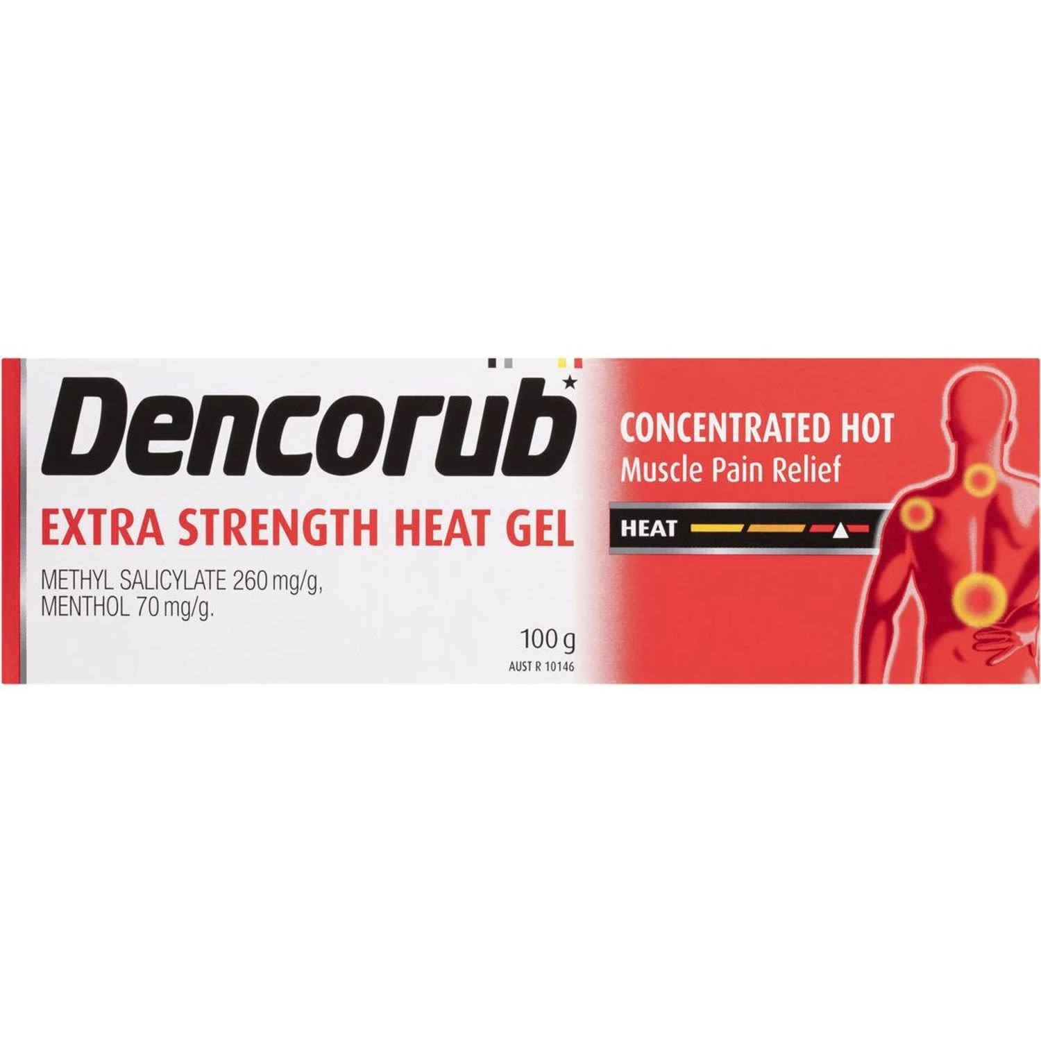 Dencorub Gels Extra Strength Heat, 100 Gram