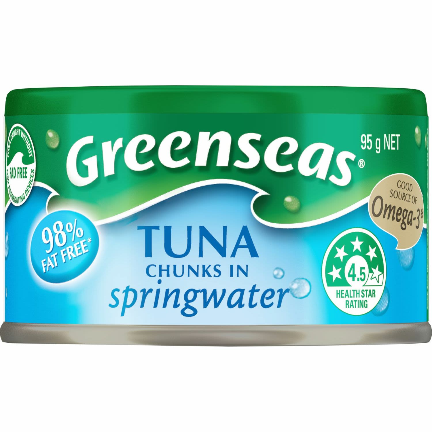 Greenseas Tuna Chunks in Springwater, 95 Gram