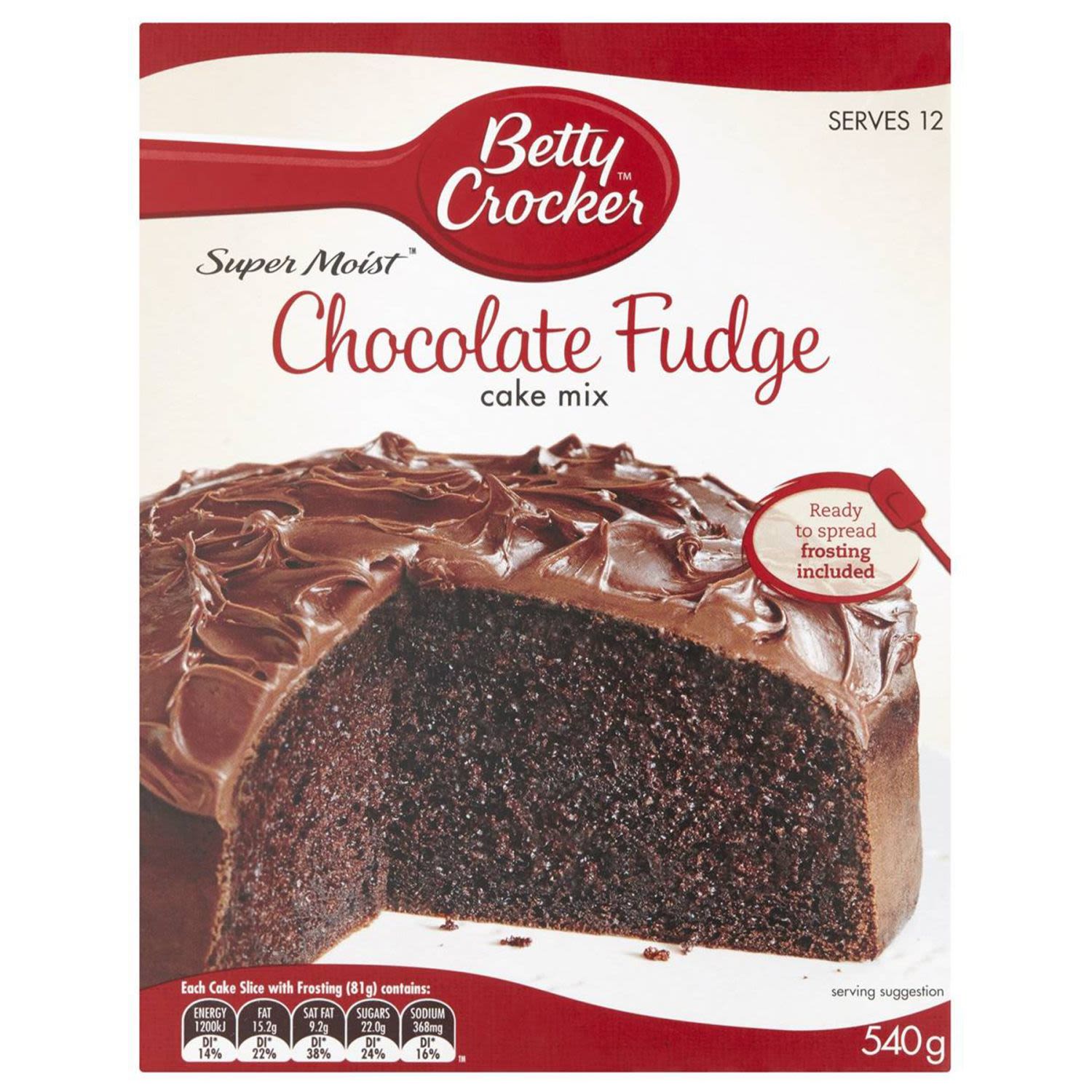 Betty Crocker Chocolate Fudge Cake Mix, 540 Gram