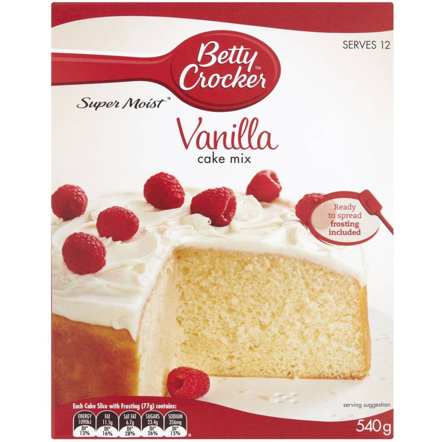 Betty Crocker Vanilla Cake Mix, 540 Gram