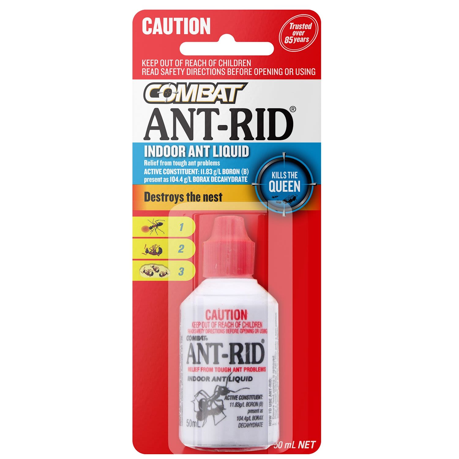 Combat Ant Rid Indoor Liquid Ant Bait Destroys The Nest