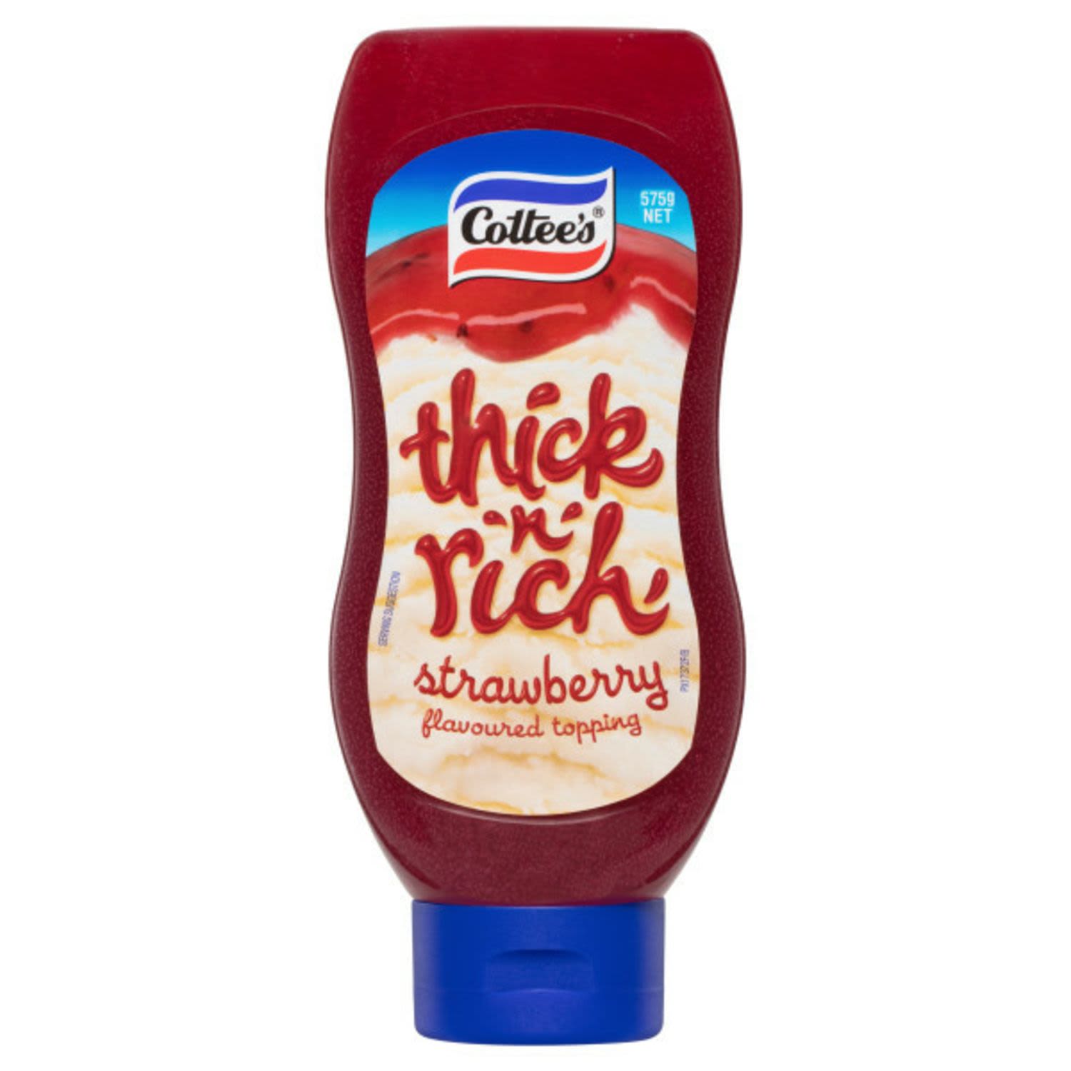 Cottee's Thick 'n' Rich Strawberry Flavoured Topping, 575 Gram