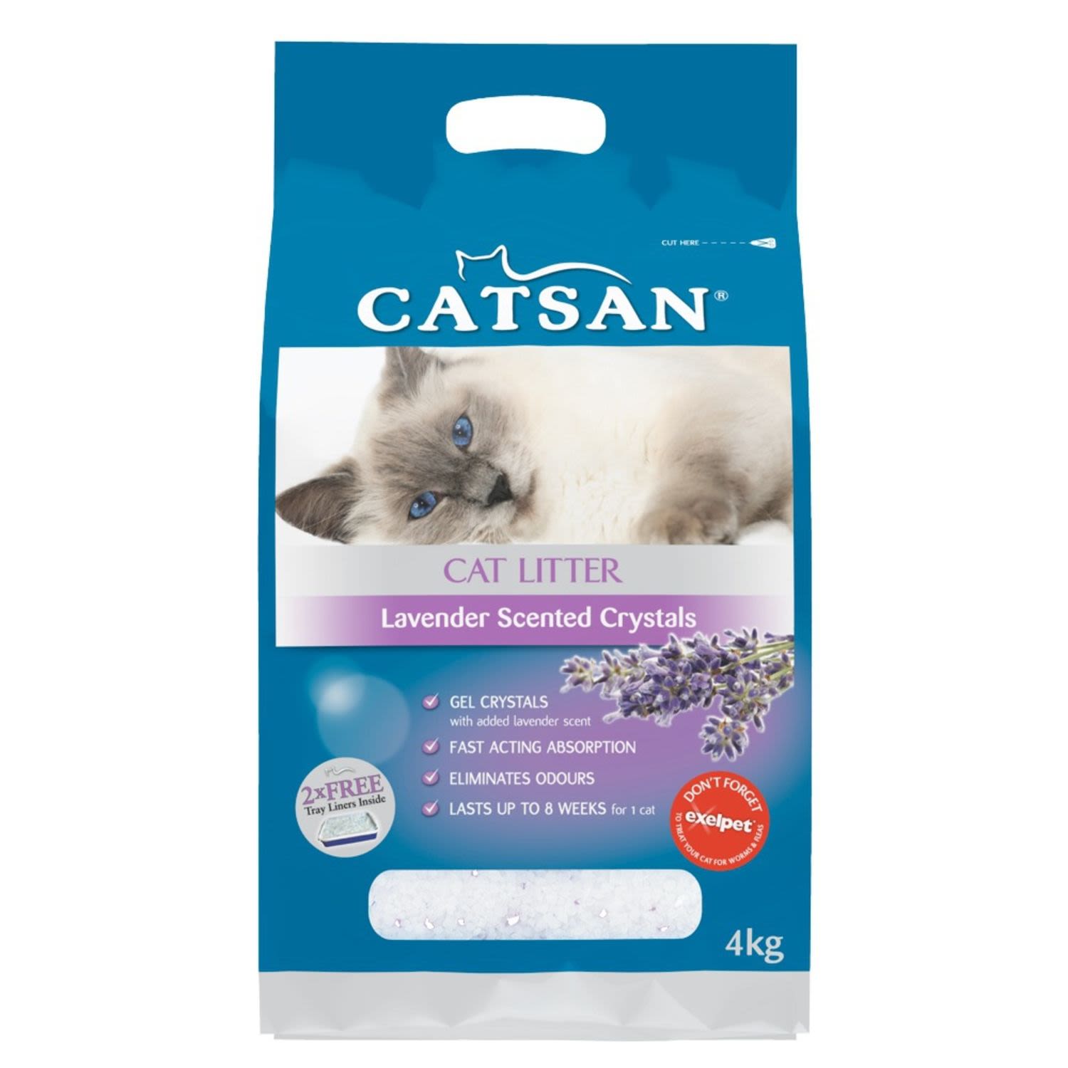 Catsan Crystals Lavender Scented , 4 Kilogram