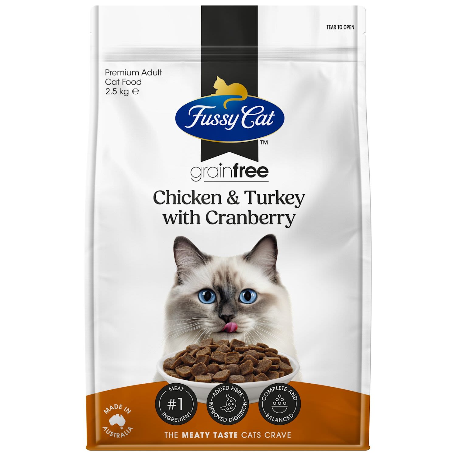 V.I.P. Fussy Cat Grain Free Chicken & Turkey With Cranberries