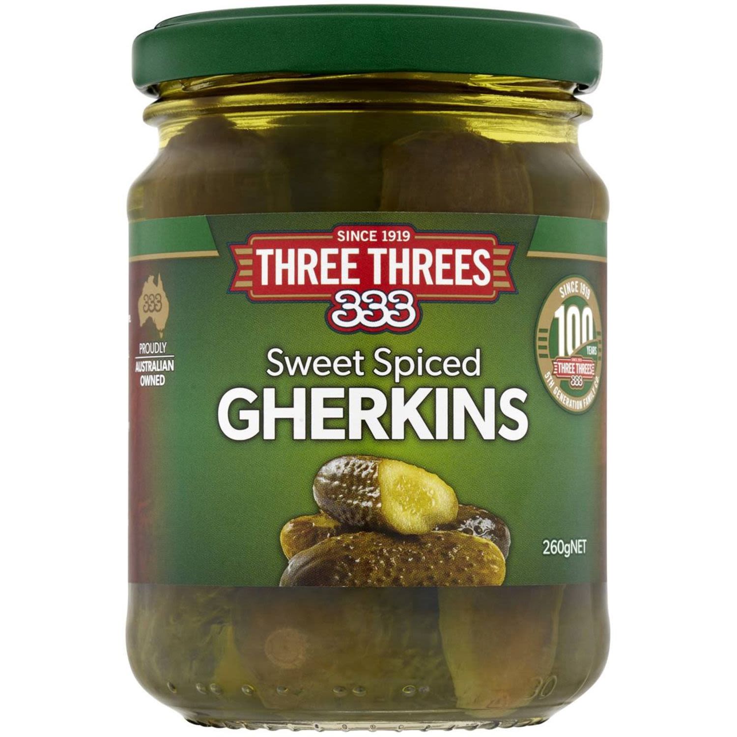 Three Threes Gherkins Sweet Spiced