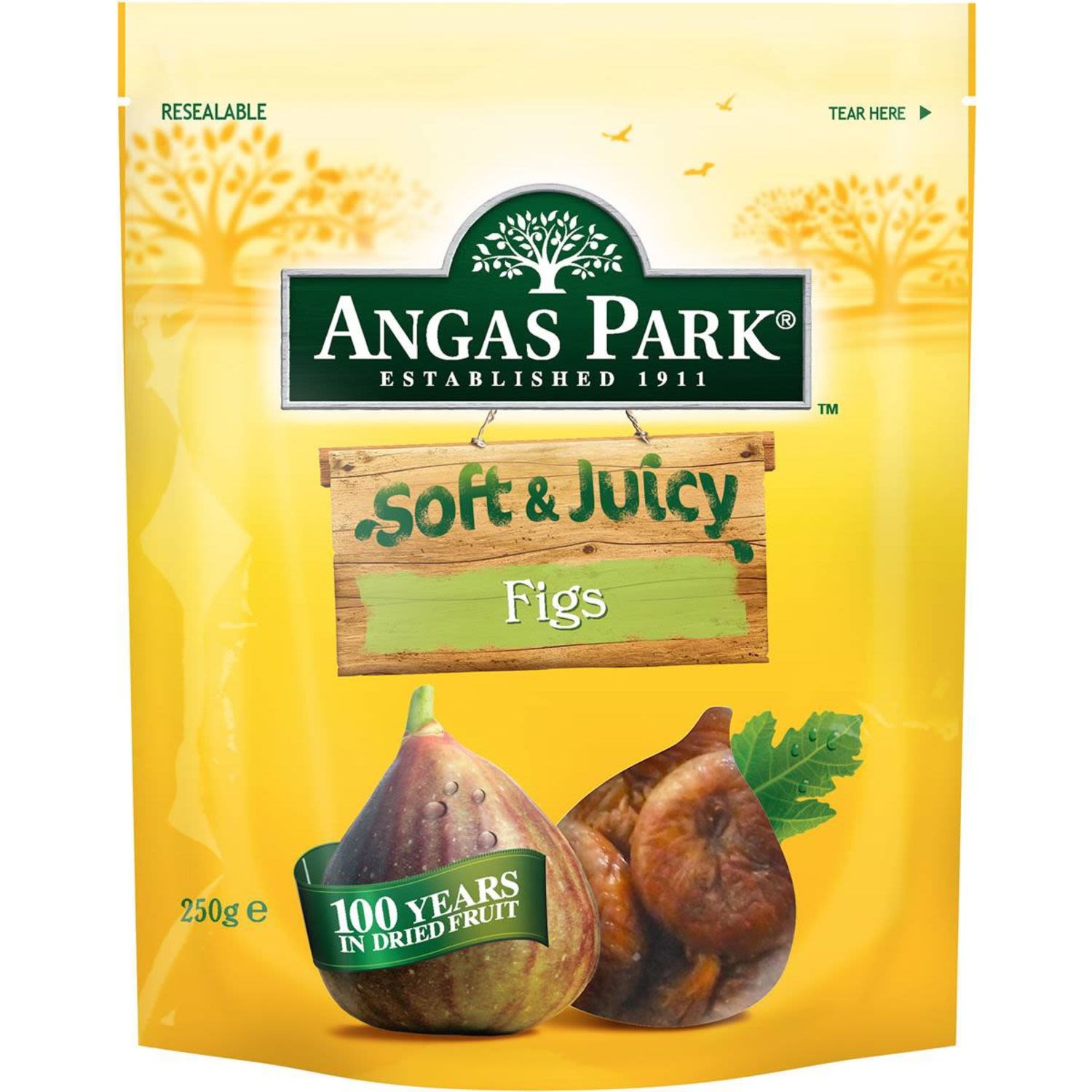 Angas Park Figs Soft & Juicy, 250 Gram