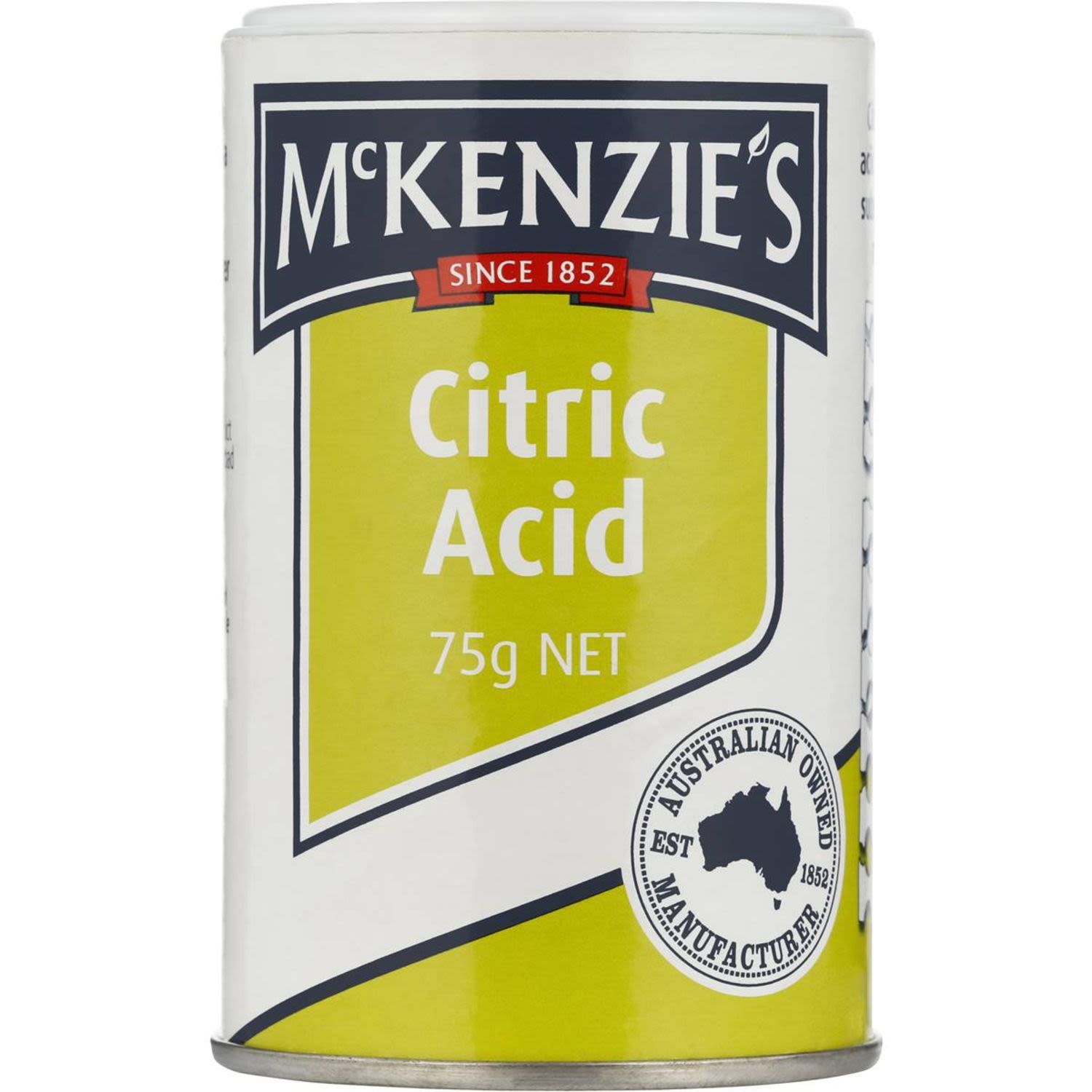 McKenzie's Acid Citric, 75 Gram