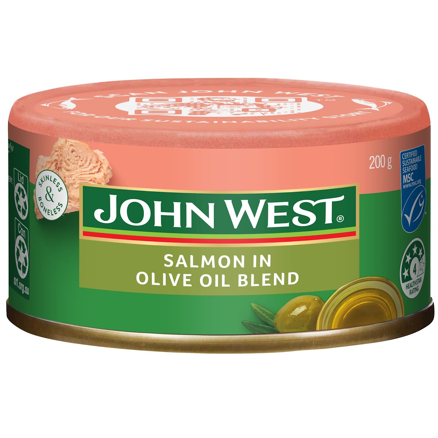 John West Skinless & Boneless Salmon Olive Oil