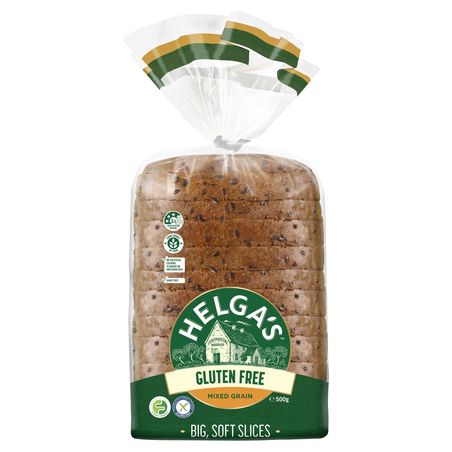 Helga's Gluten Free Mixed Grain Bread, 500 Gram