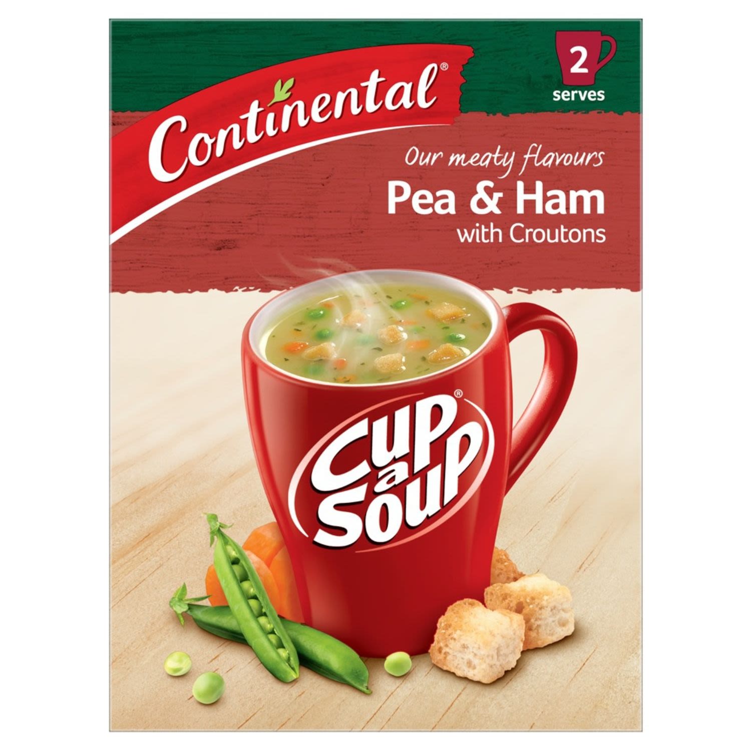 Continental Cup A Soup Hearty Pea & Ham, 2 Each
