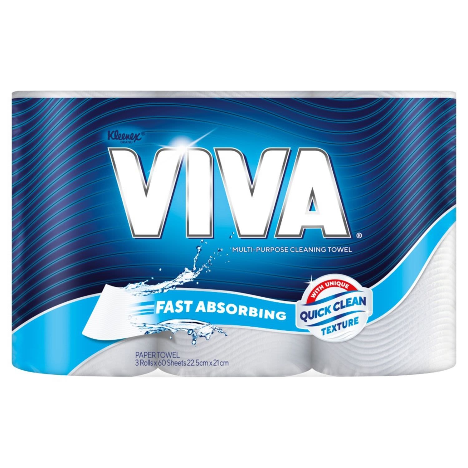 Viva Paper Towel White, 3 Each
