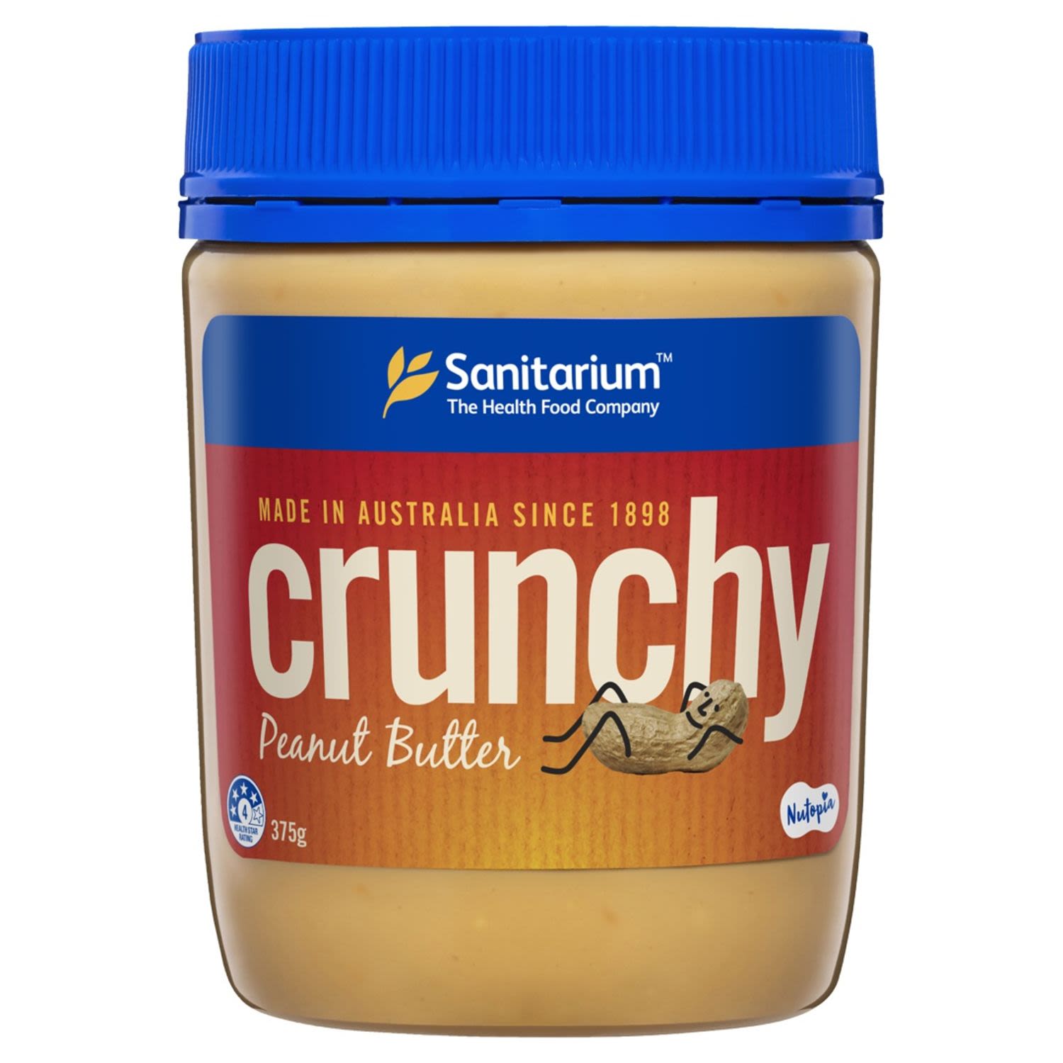 Sanitarium Crunchy Peanut Butter Spread, 375 Gram