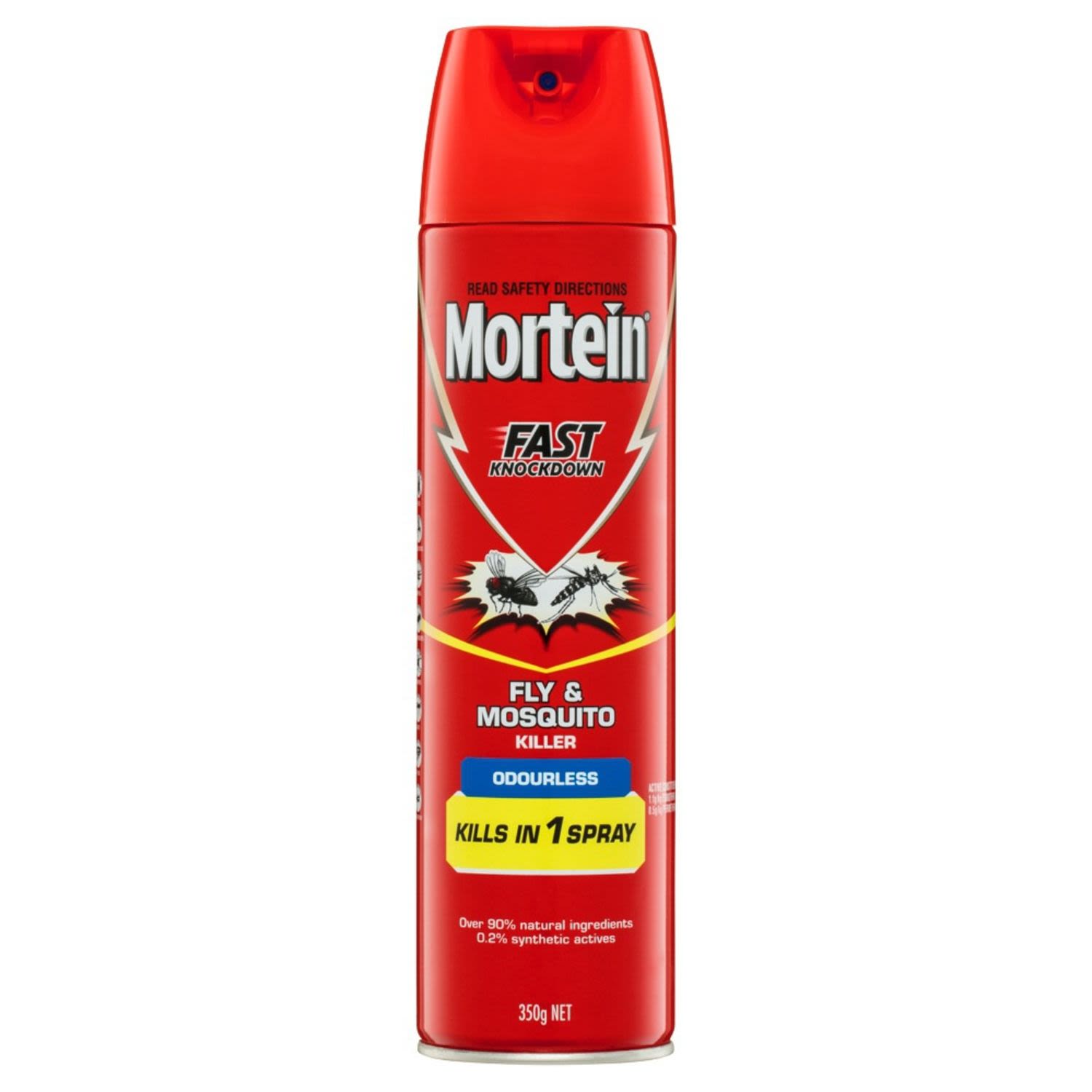 Mortein Insect Spray Odourless Aerosol Fly & Mosquito Killer, 350 Gram