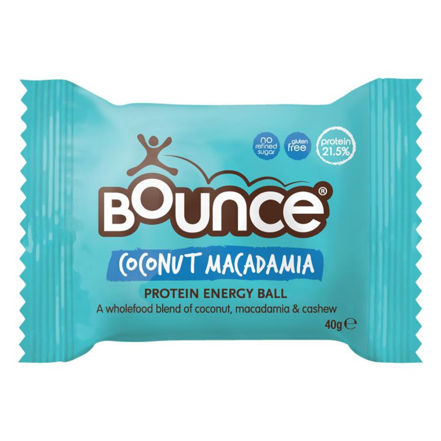Bounce Coconut & Macadamia Protein Energy Ball, 40 Gram