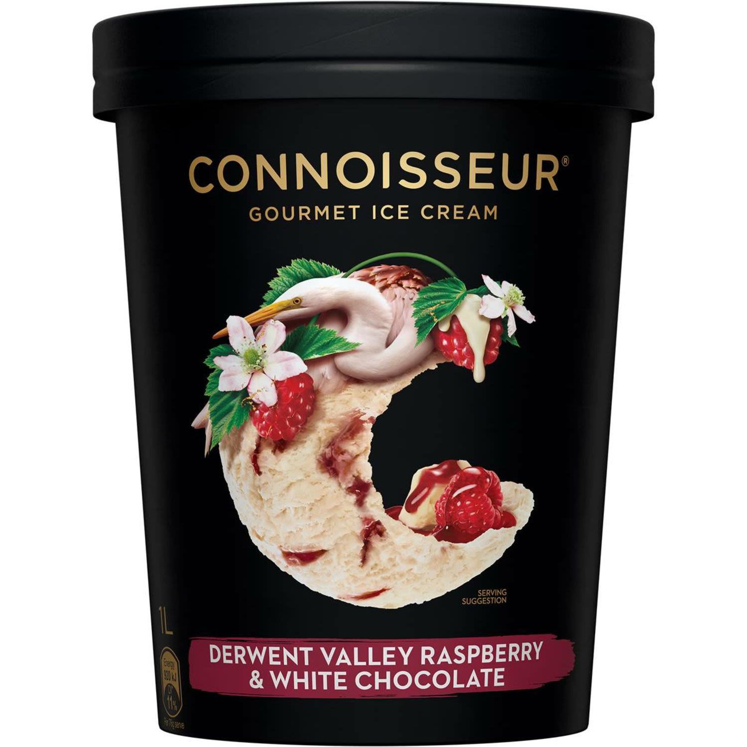 Connoisseur Ice Cream Raspberry White Chocolate, 1 Litre