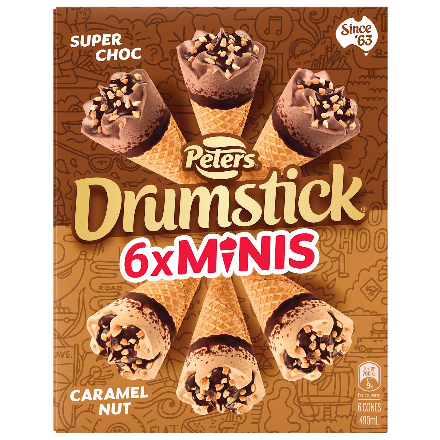 Peters Drumstick Mini Chocolate Caramel