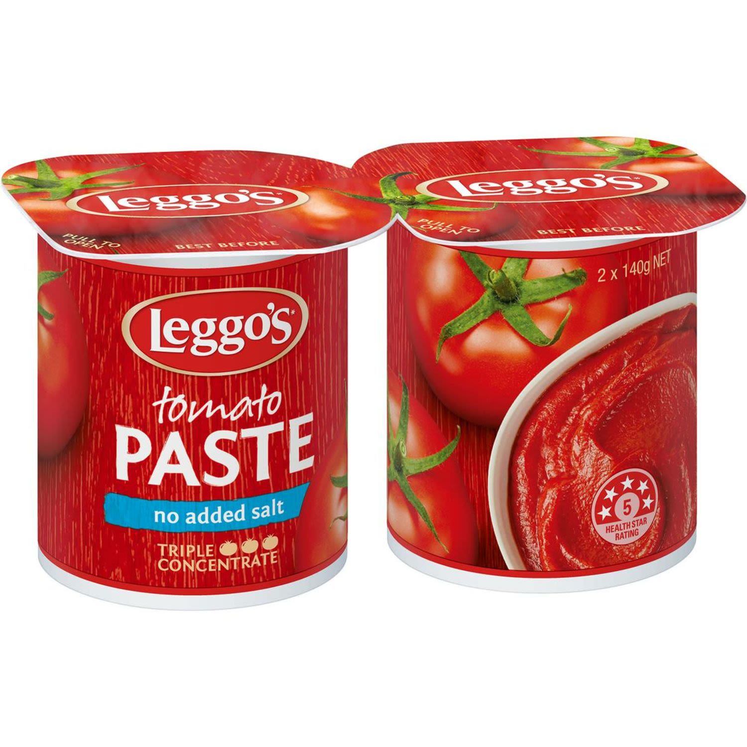 Leggo's No Added Salt Tomato Paste, 2 Each