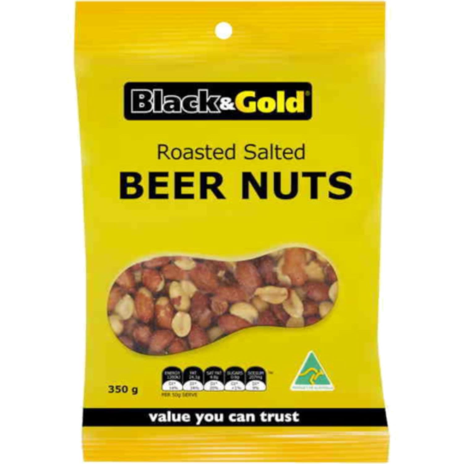 Black & Gold Beer Nuts, 250 Gram