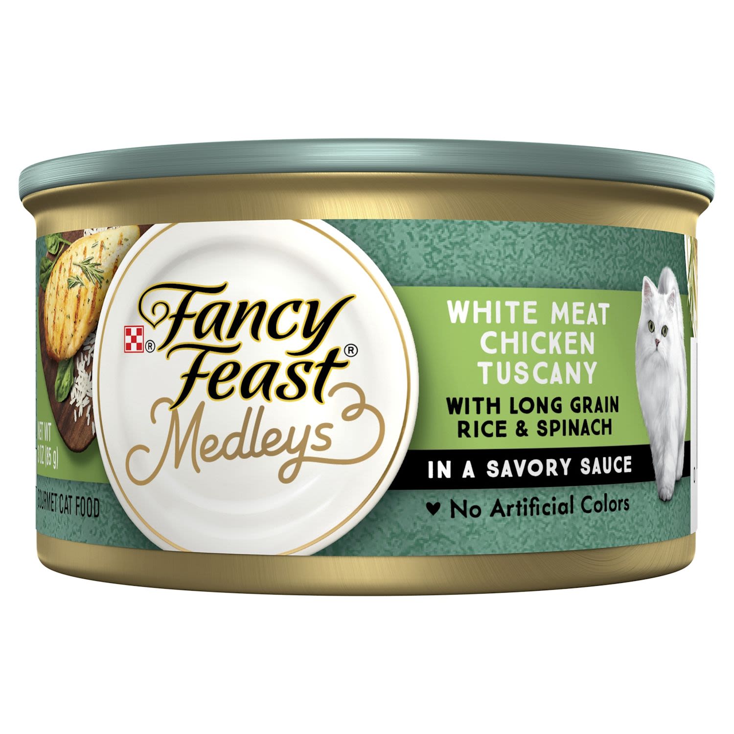 Fancy Feast Adult Medleys White Meat Chicken Tuscany With Rice & Garden Greens In A Savory Sauce Wet Cat Food