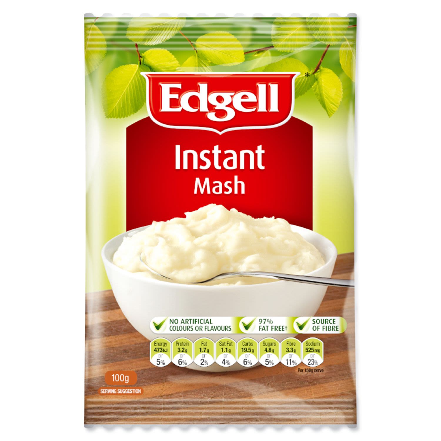 Edgell Instant Potato Mash, 100 Gram