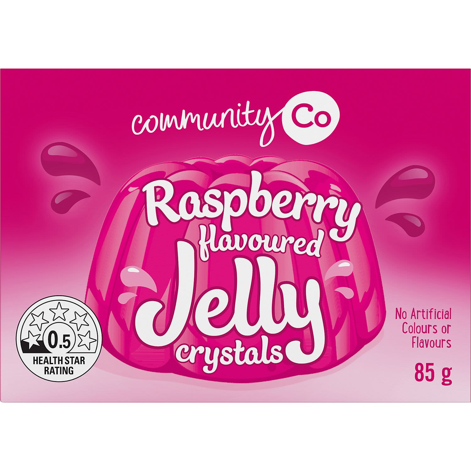 Community Co Raspberry Flavoured Jelly Crystals