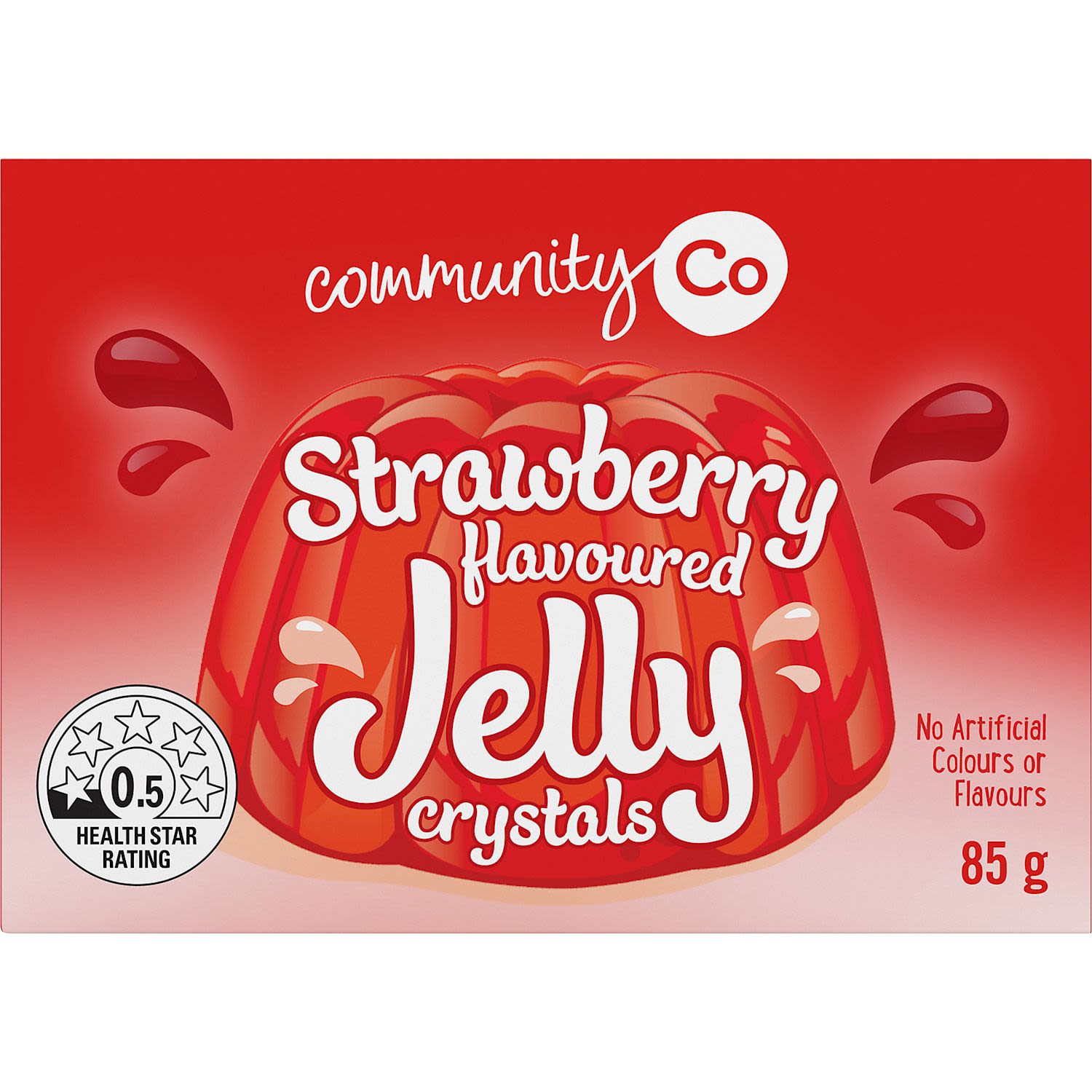 Community Co Strawberry Flavoured Jelly Crystals