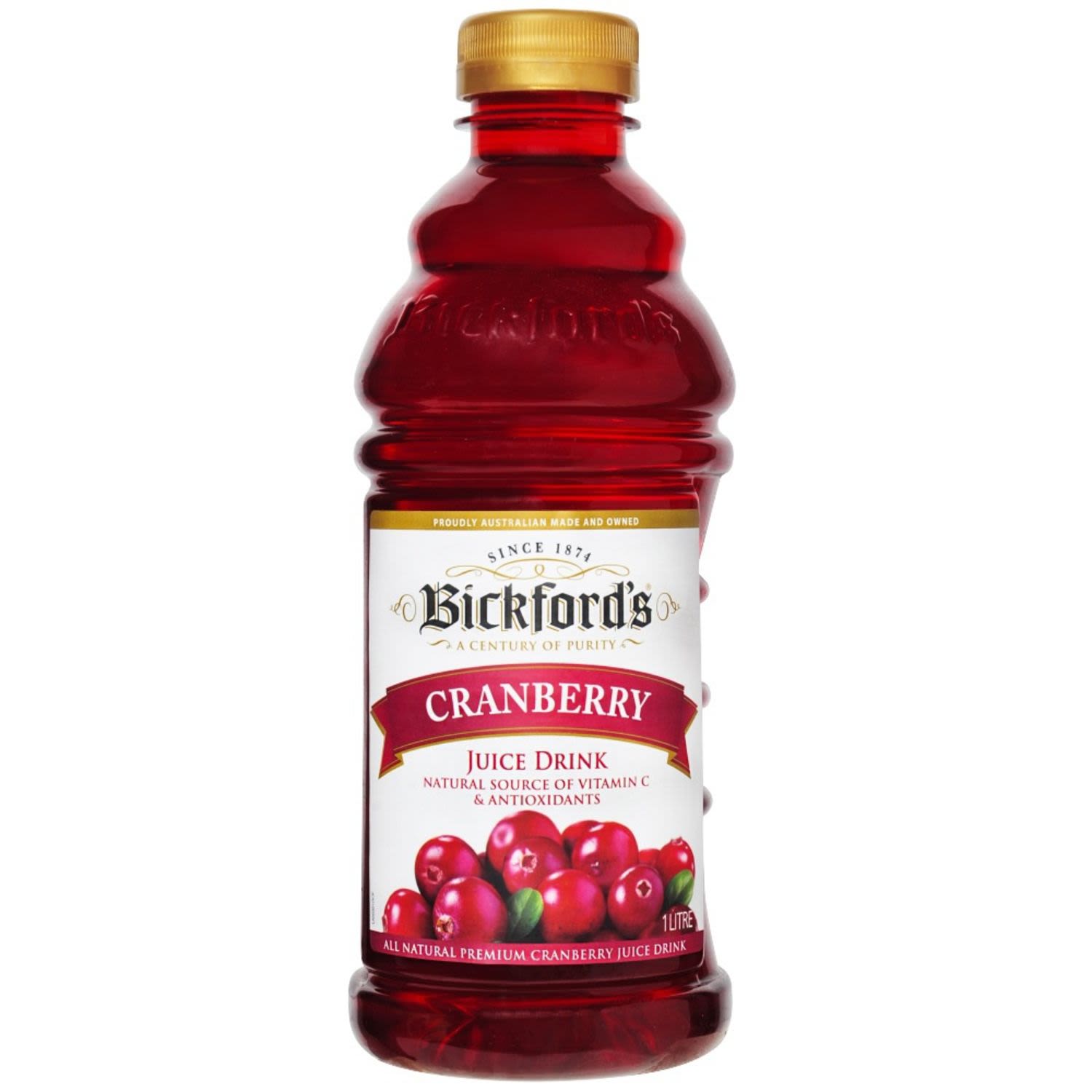 Bickford's Cranberry Juice Drink, 1 Litre