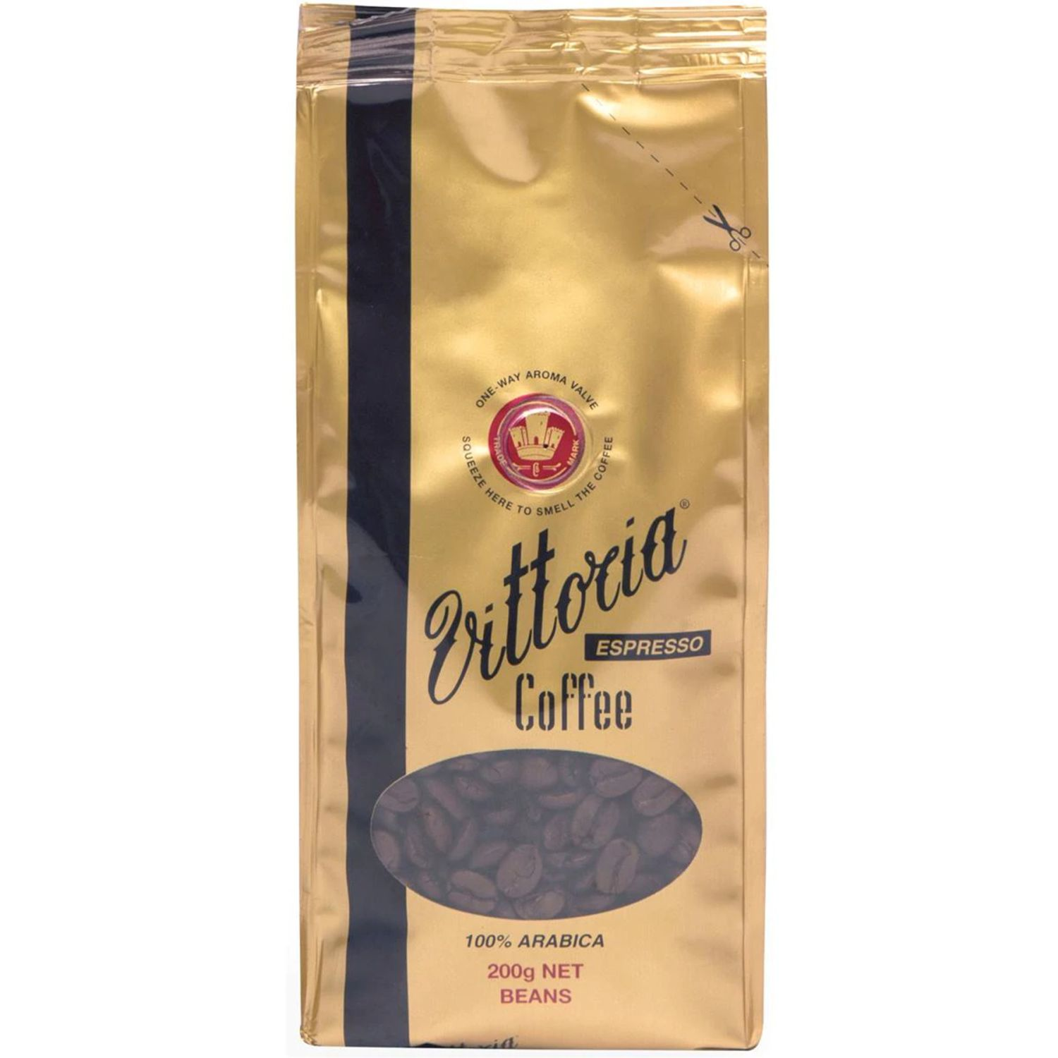 Vittoria Espresso Coffee Beans, 200 Gram