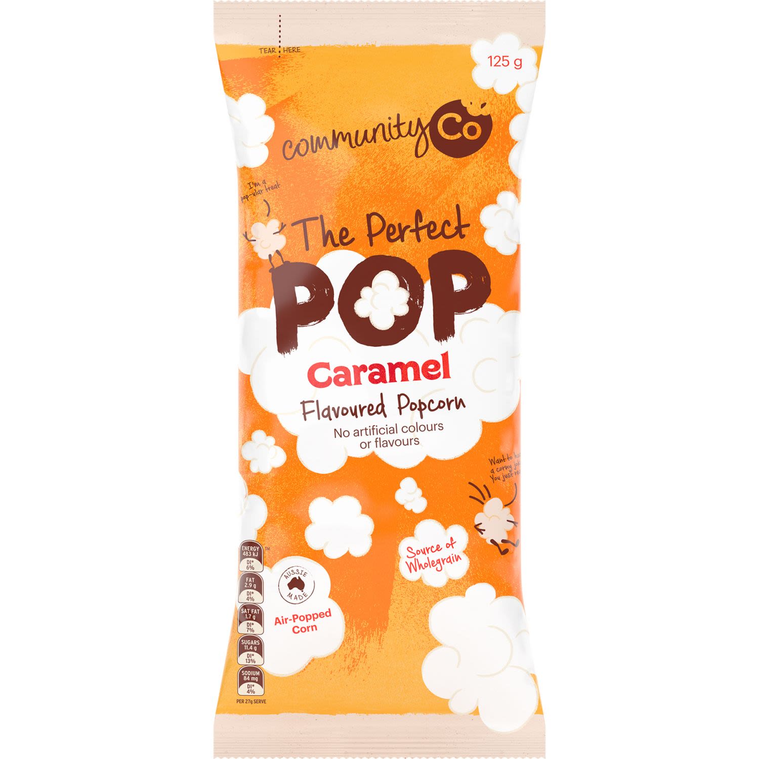 Community Co Caramel Popcorn, 125 Gram