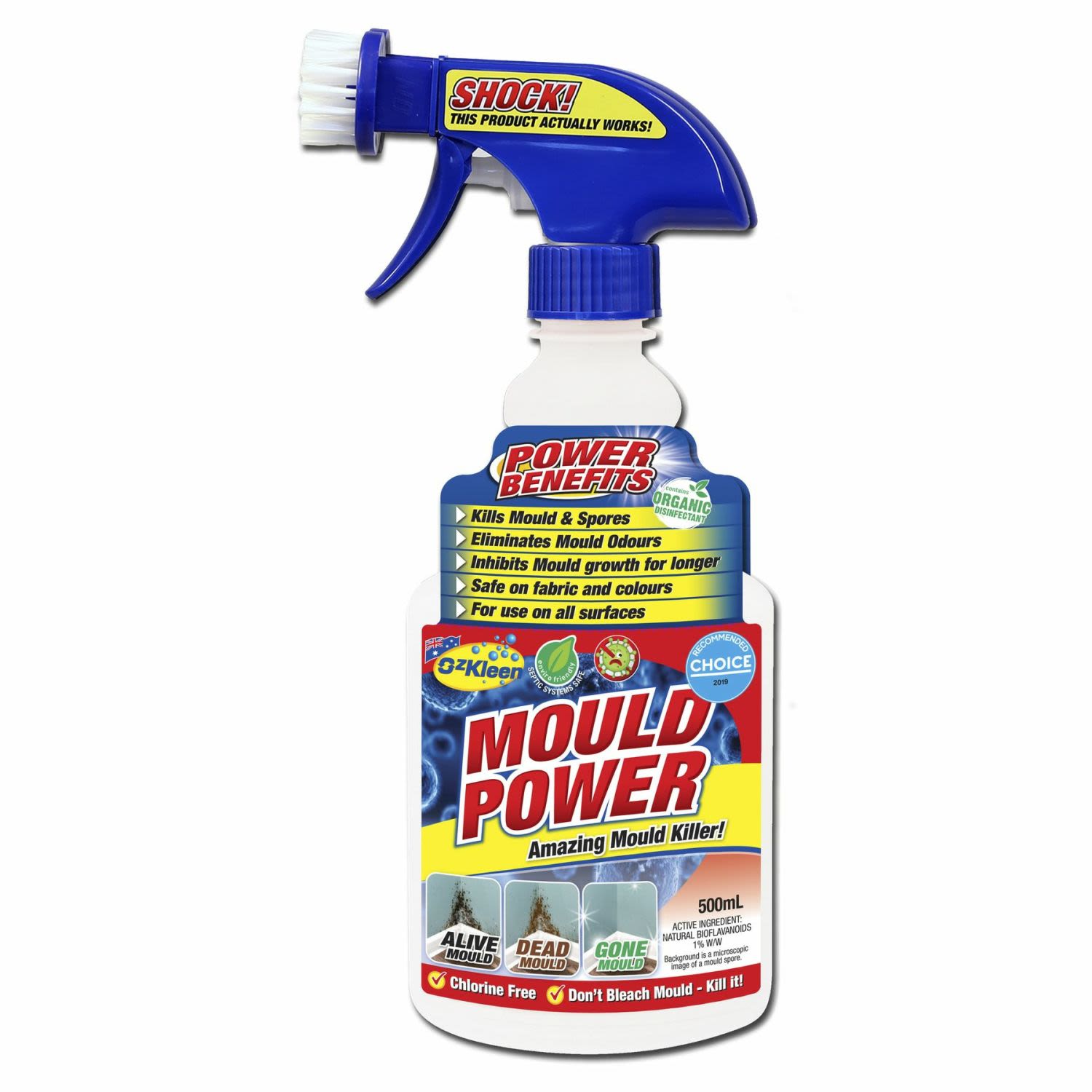 Ozkleen Mould Power Remover, 500 Millilitre
