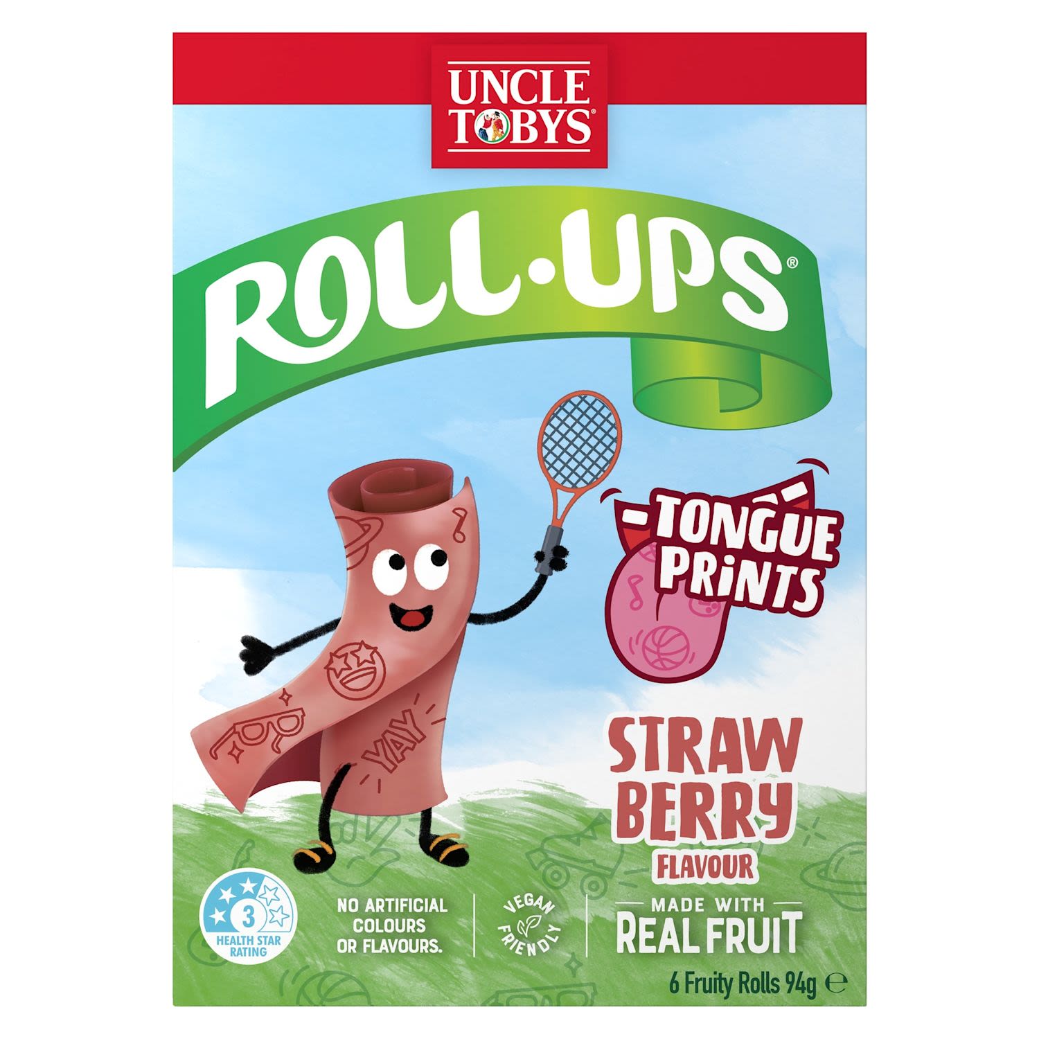 Uncle Tobys Roll-Ups Strawberry Fun Prints