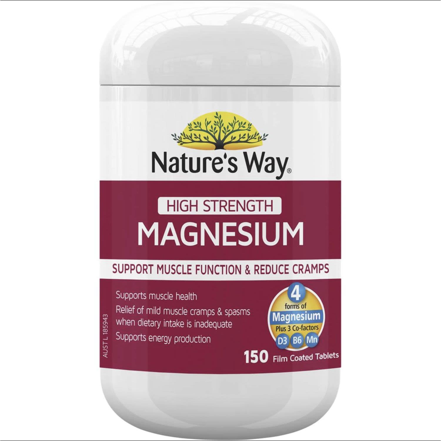 Nature's Way Magnesium Tablets, 150 Each