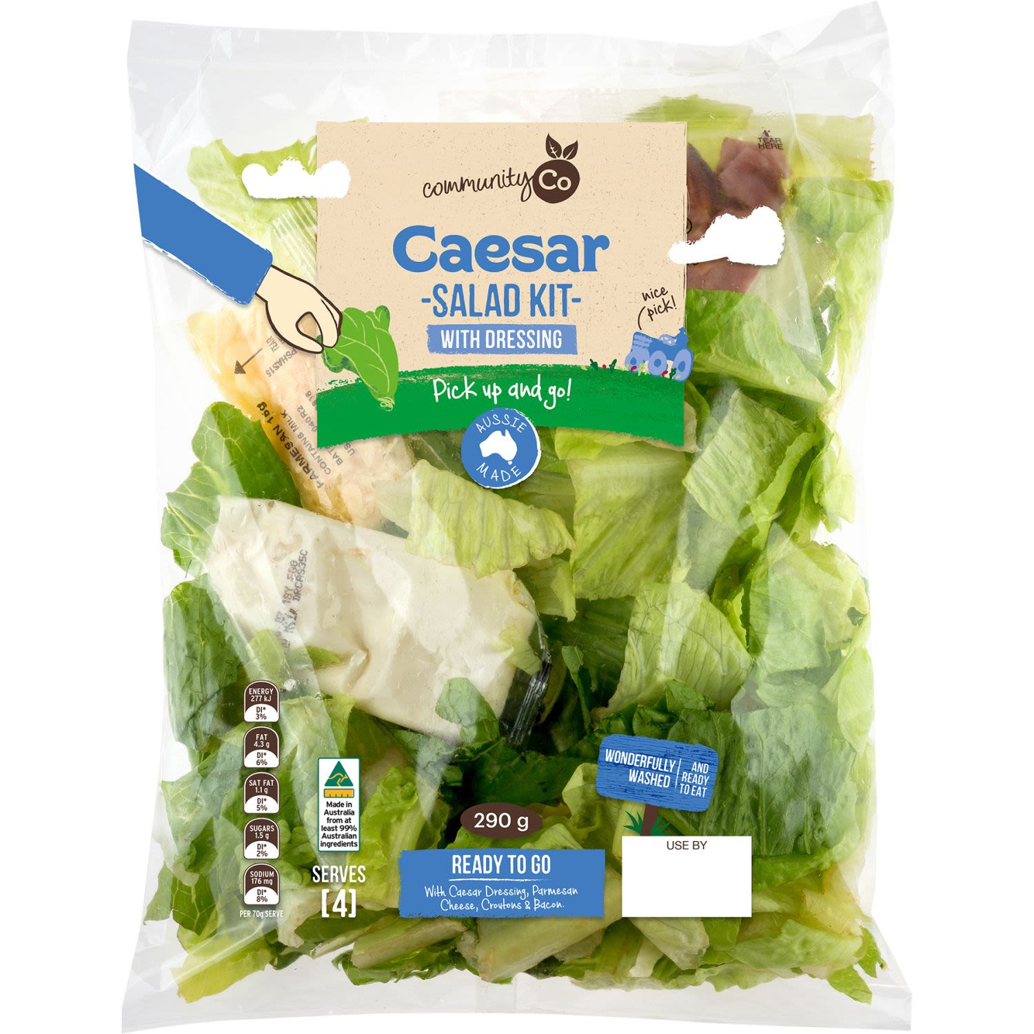 Community Co Caesar Salad Kit, 290 Gram