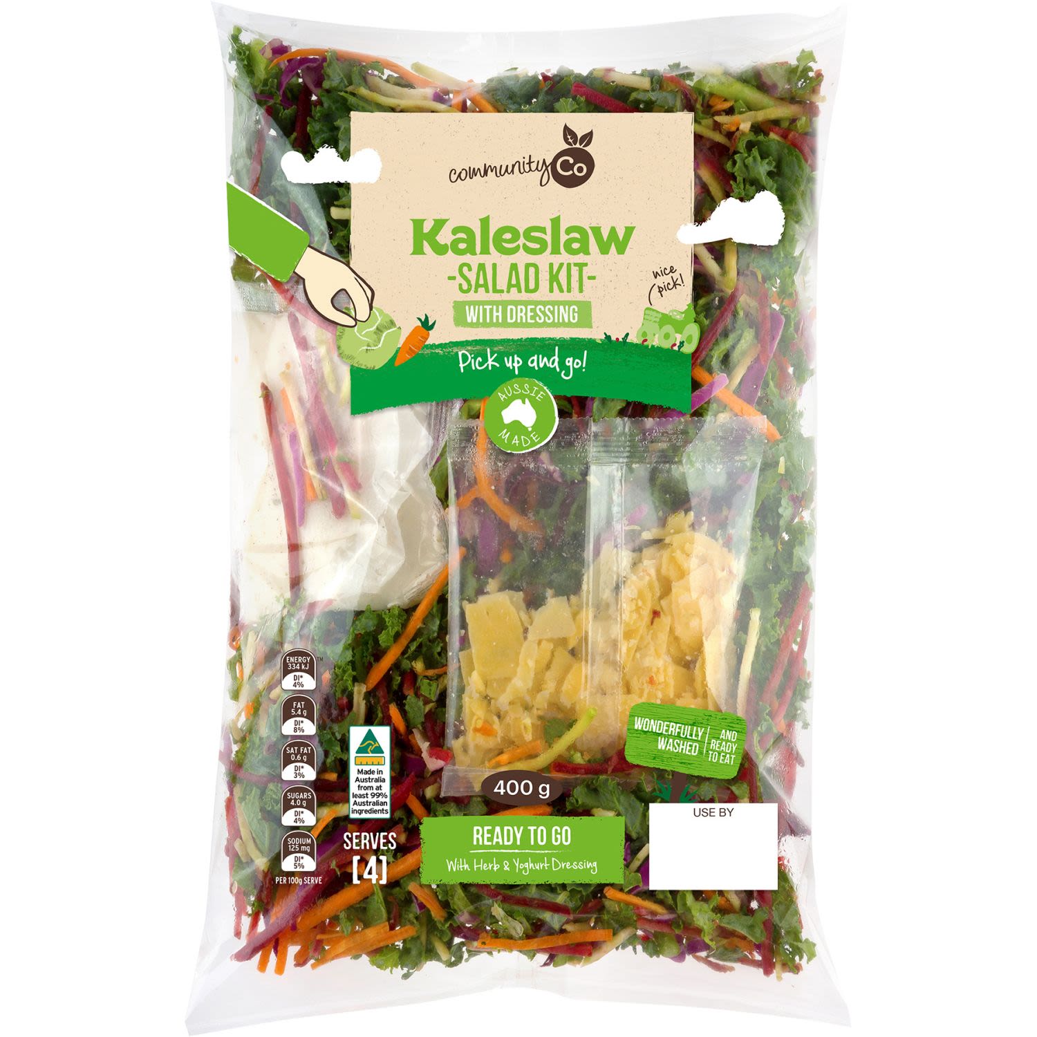 Community Co Kaleslaw Salad Kit, 400 Gram
