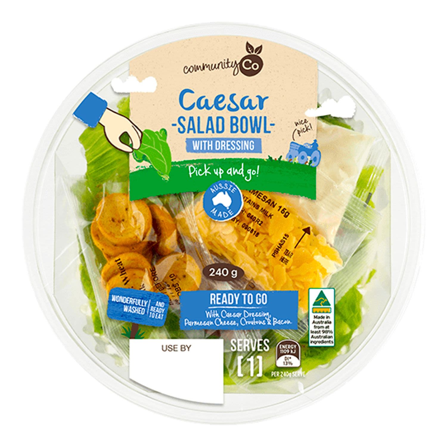 Community Co Caesar Salad Bowl, 240 Gram
