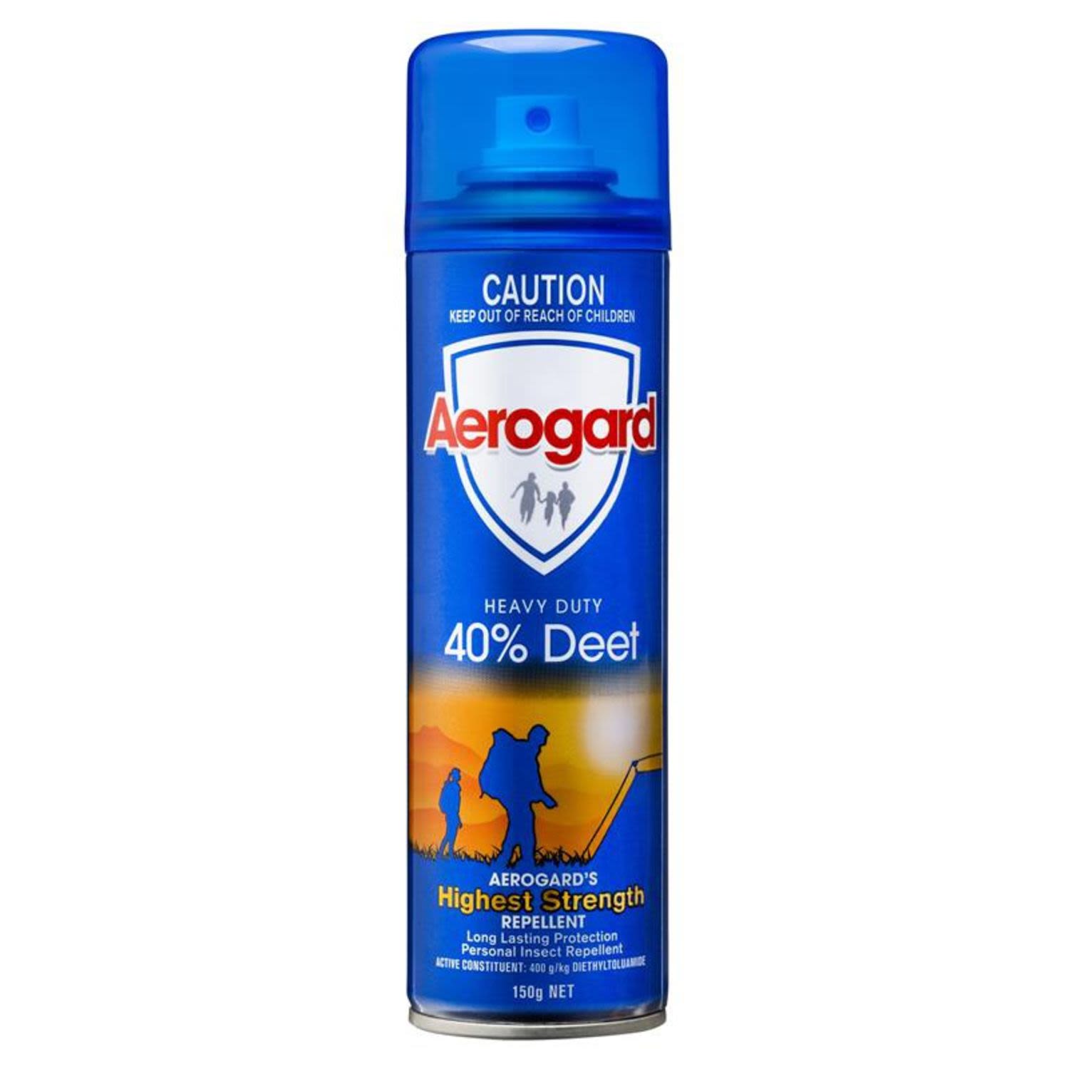 <p>Aerogard’s highest strength insect repellent with 40% Deet</p><p>- A heavy duty aerosol spray that is specifically formulated for long lasting protection in areas of intense insect activity</p><p>- Effective protection against mosquitoes, sandflies and leeches</p><p>- Also repels march flies, ticks and other biting insects</p><p>- Helps to protect you and your family against disease carrying insects including mosquitoes that may spread Ross River Fever and Dengue Fever</p><p>- Additional repellency can be gained by lightly spraying clothing</p><br /> <br /> <br /><br />Country of Origin: Made in Australia from imported and local ingredients