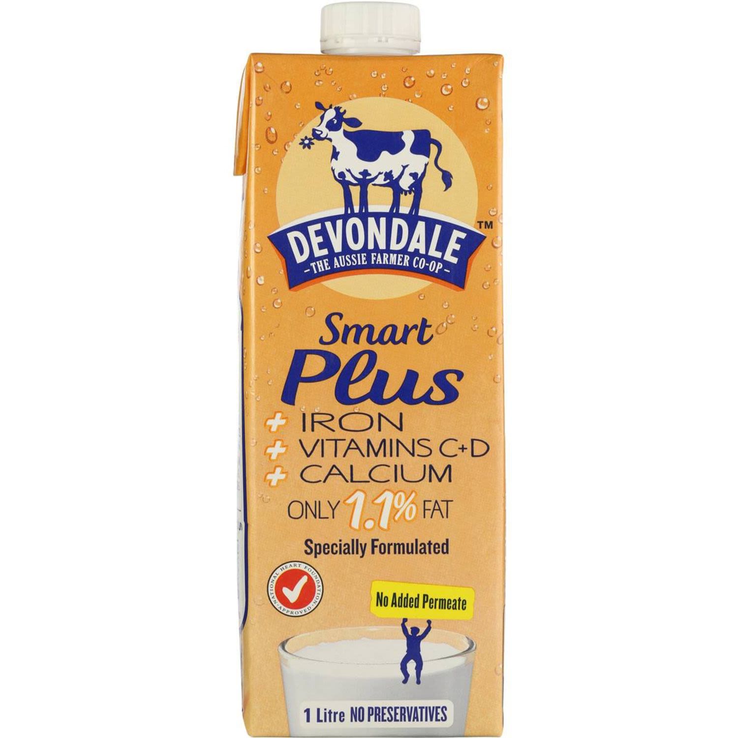 Devondale Smart Plus Milk, 1 Litre