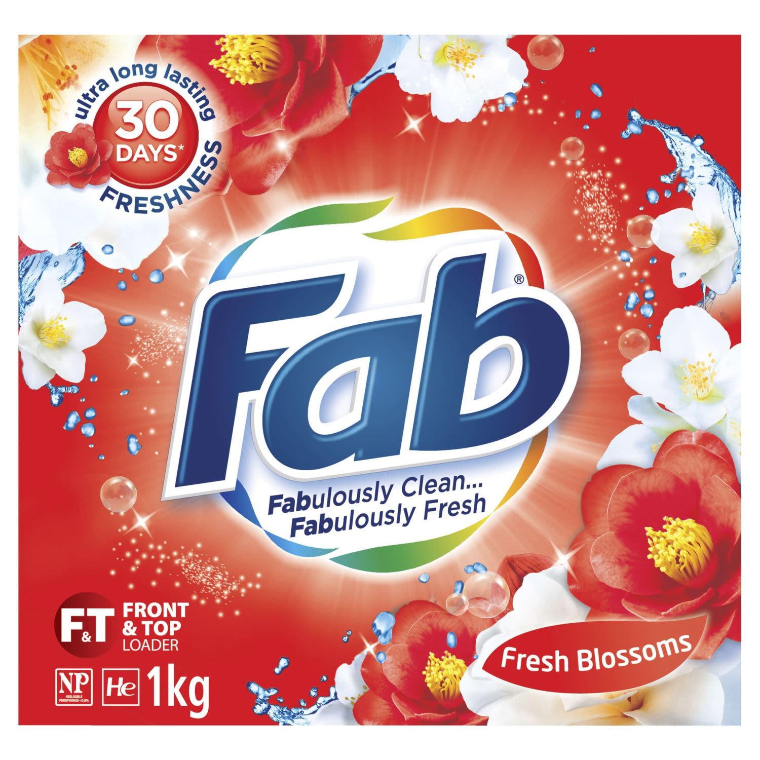 Fab Fresh Blossoms Laundry Detergent Powder, 1 Kilogram