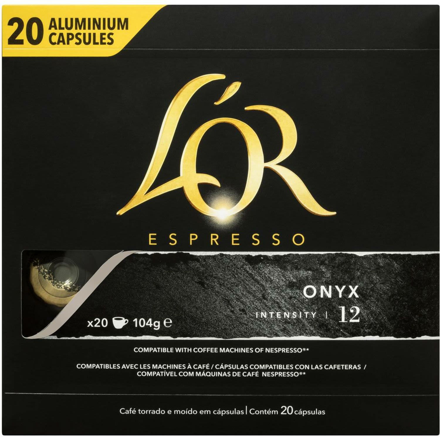 L'OR Espresso Onyx Capsules, 20 Each