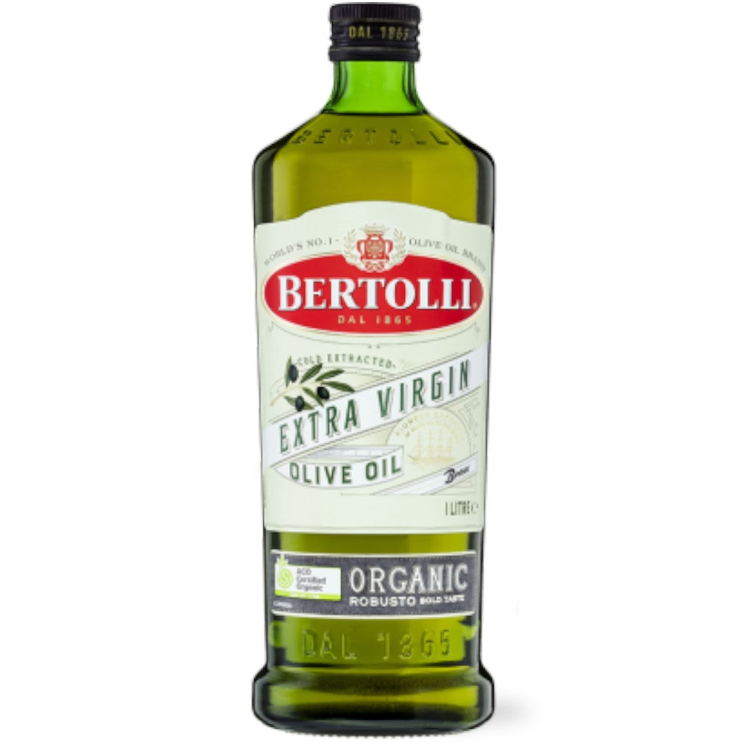 Bertolli Olive Oil Extra Virgin Organic Robust, 1 Litre