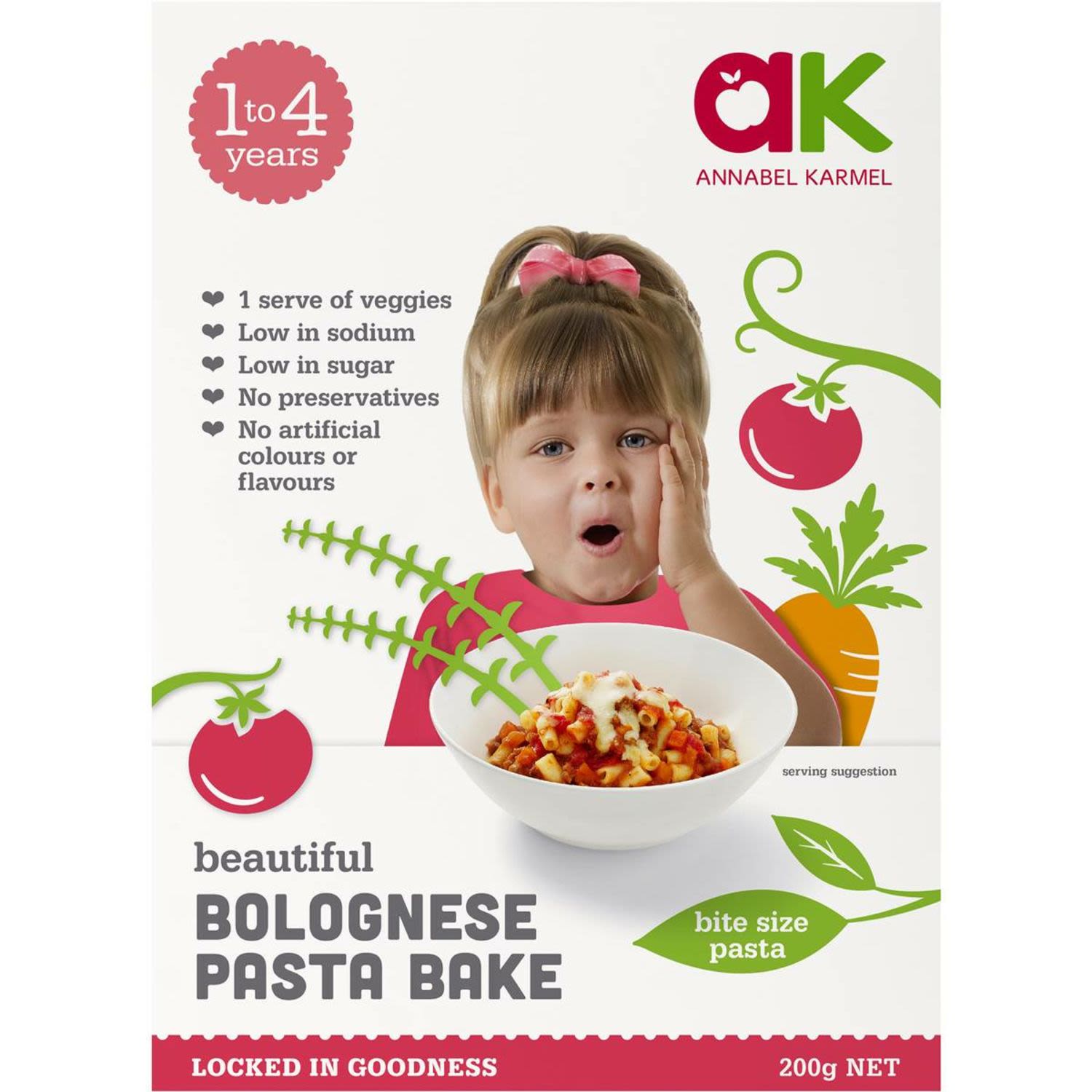 Annabel Karmel Pasta Bake Bolognese, 200 Gram
