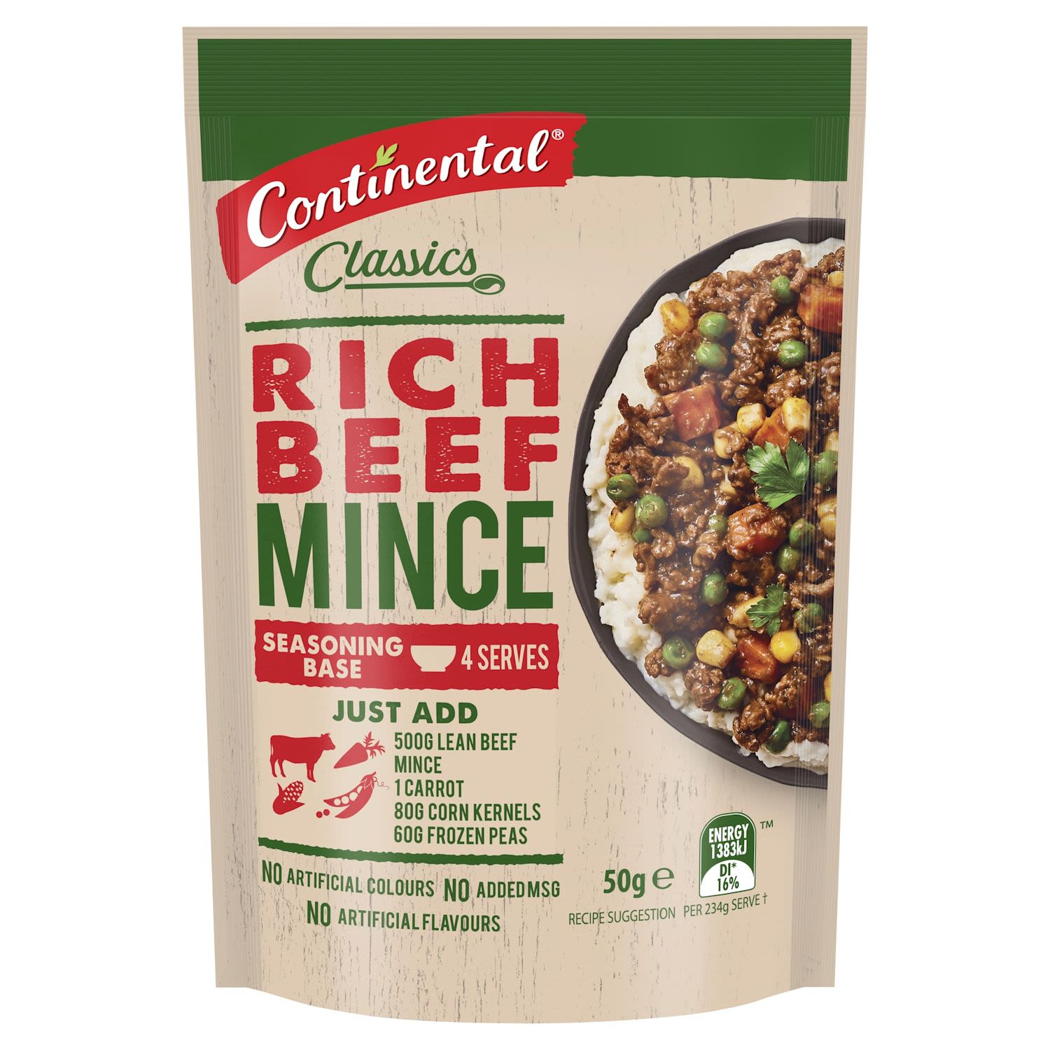 Continental Recipe Base Rich Beefy Mince