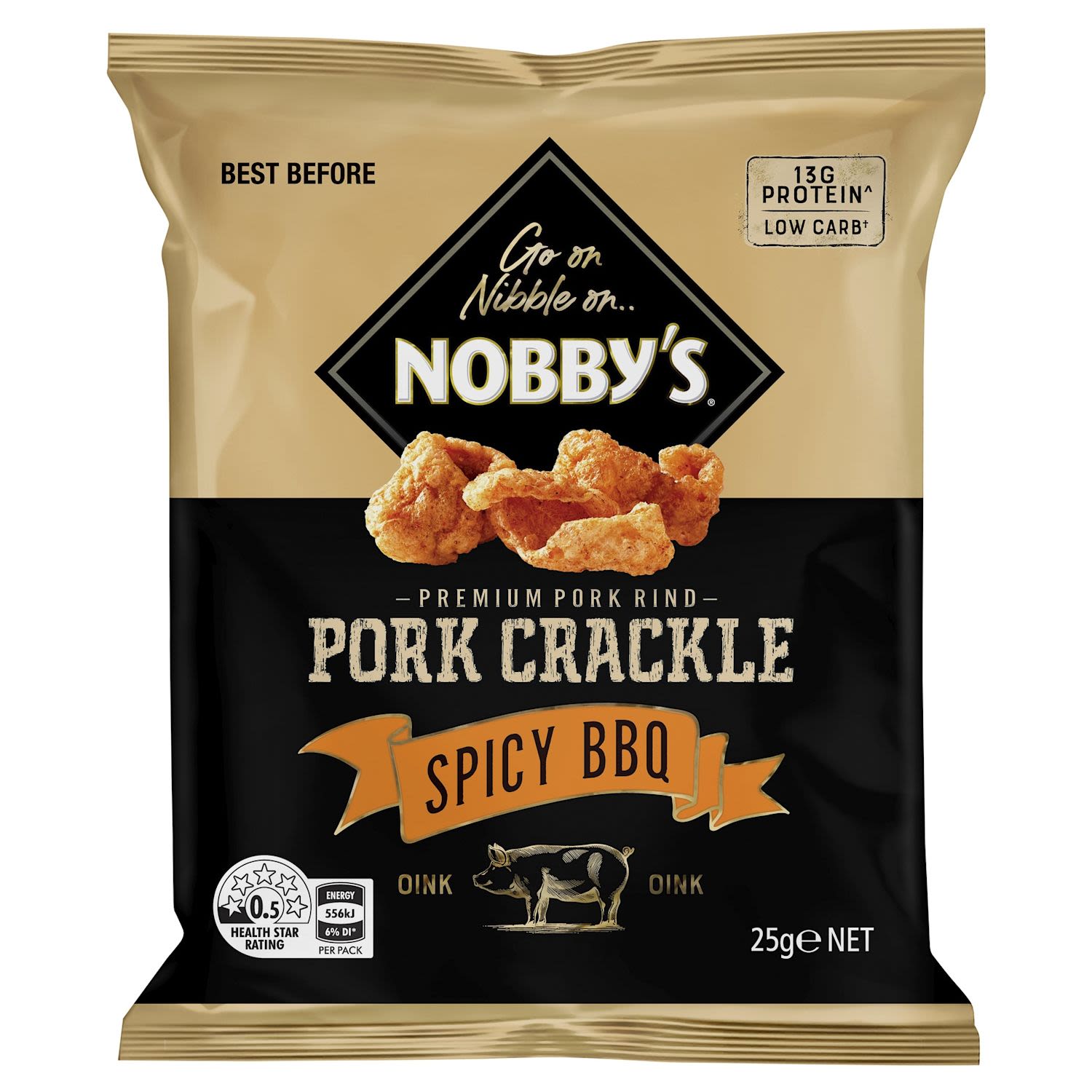 Nobby's Pork Crackle Spicy BBQ