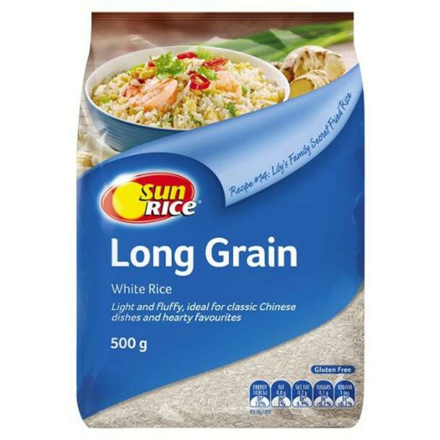 SunRice Long Grain White Rice, 500 Gram
