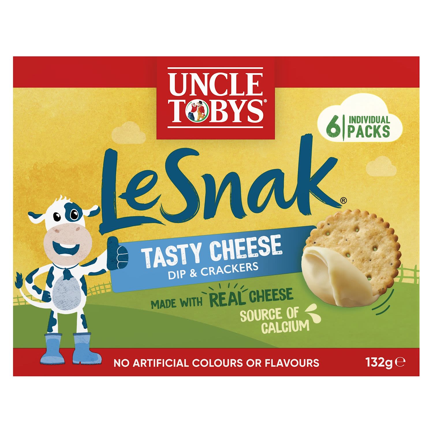 Uncle Tobys Le Snak Tasty Cheese Dip & Crackers