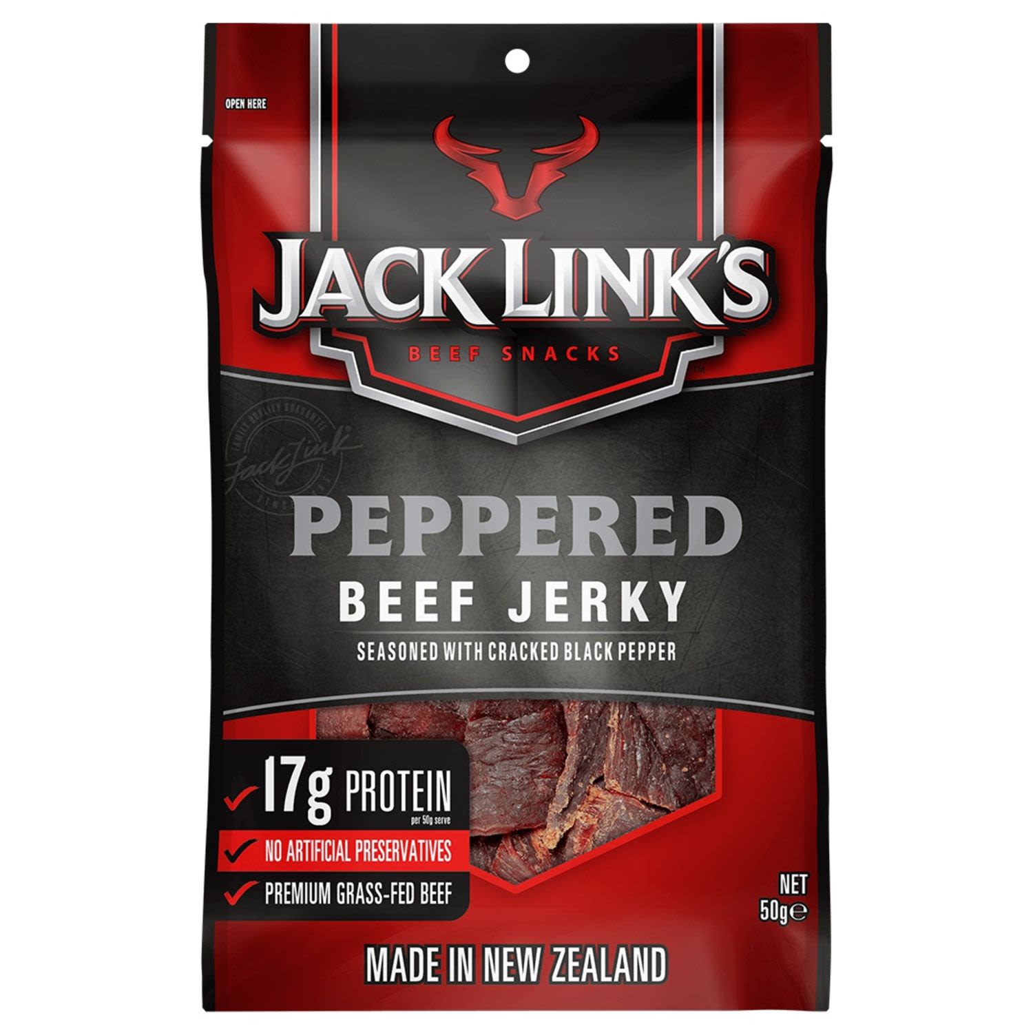 Jack Link's Peppered Beef Jerky, 50 Gram