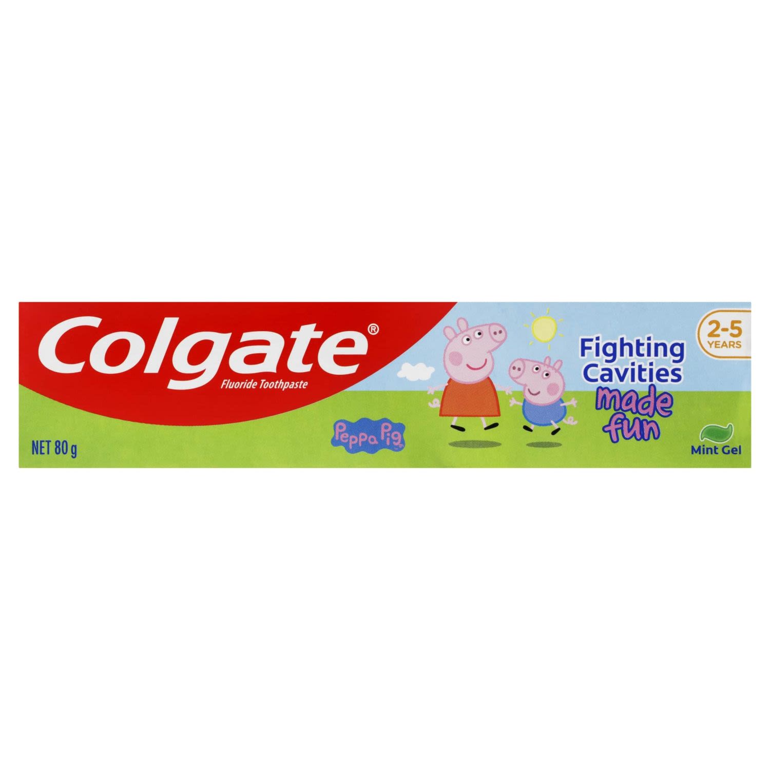 Colgate Peppa Pig Kids Toothpaste Mint Gel 2-5 Years, 80 Gram