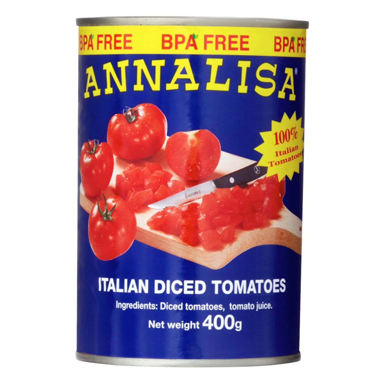 Annalisa Diced Tomatoes, 400 Gram