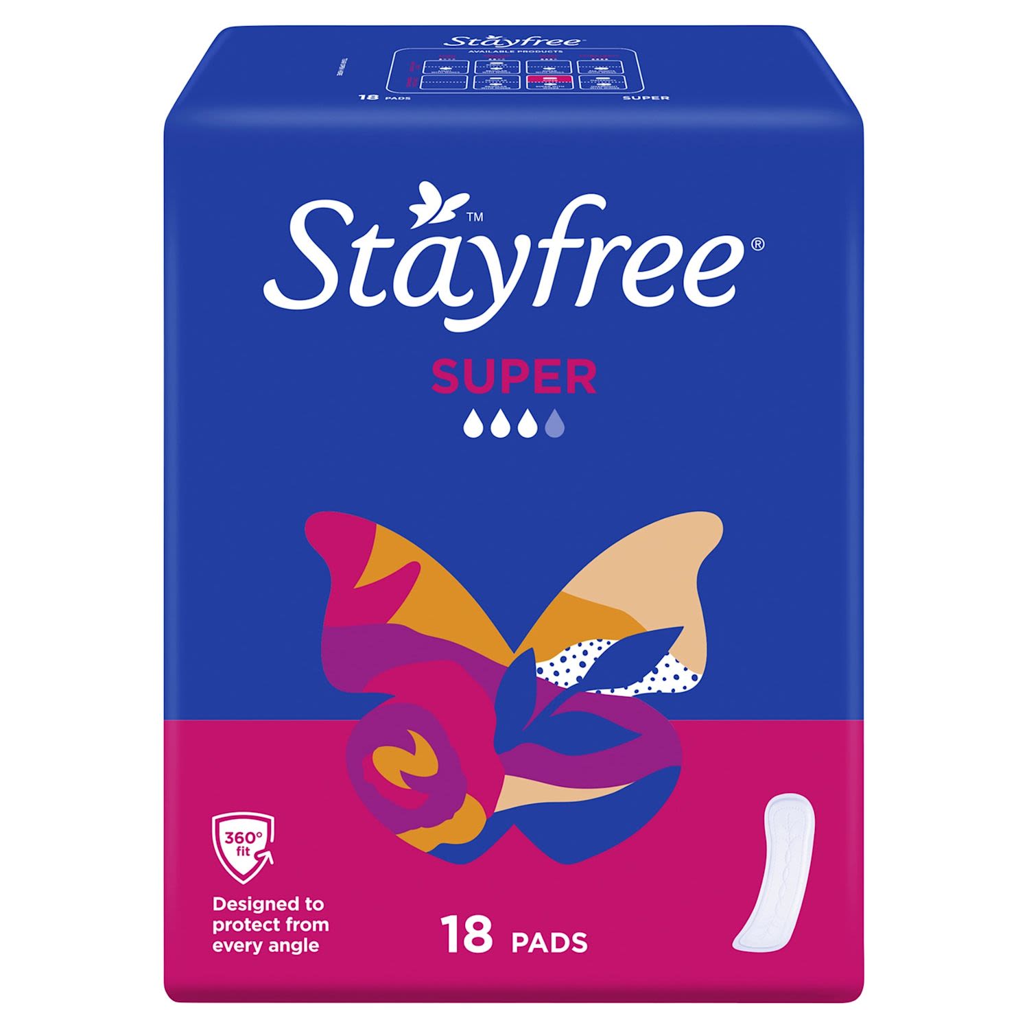 Stayfree 18 pack